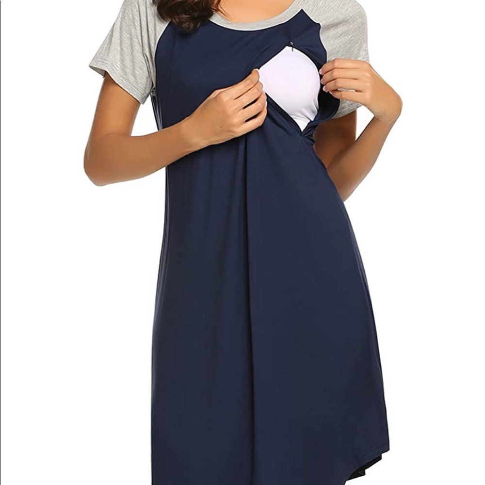 Nursing/Maternity Raglan Sleeve Nightgown